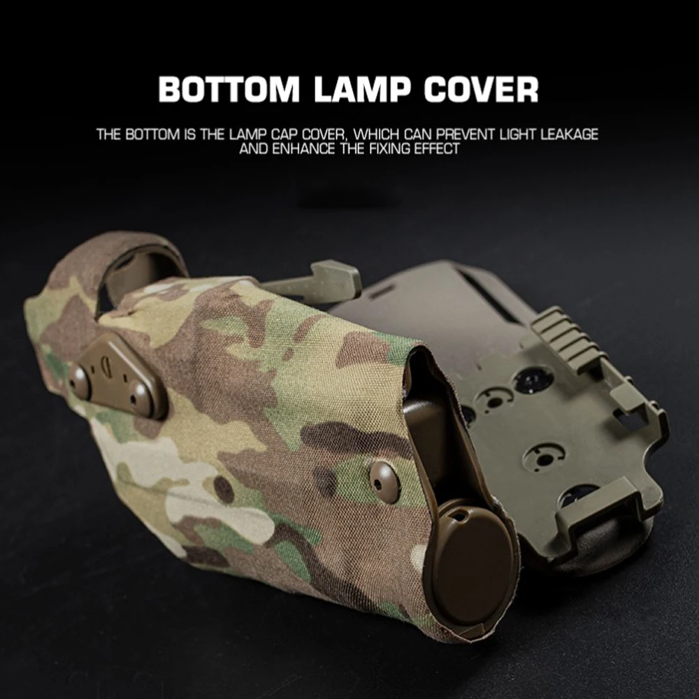 Фото Тактическая кобура для пистолета 6354DO для Glock 17 Gen4 G19 с фонарем X300/X300U, система быстрой фиксации QLS, адаптер крепления, накладка на бедро №5