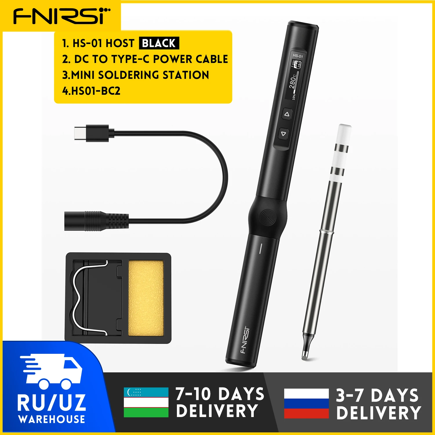 

FNIRSI HS-01 регулируемый паяльник 80-420℃