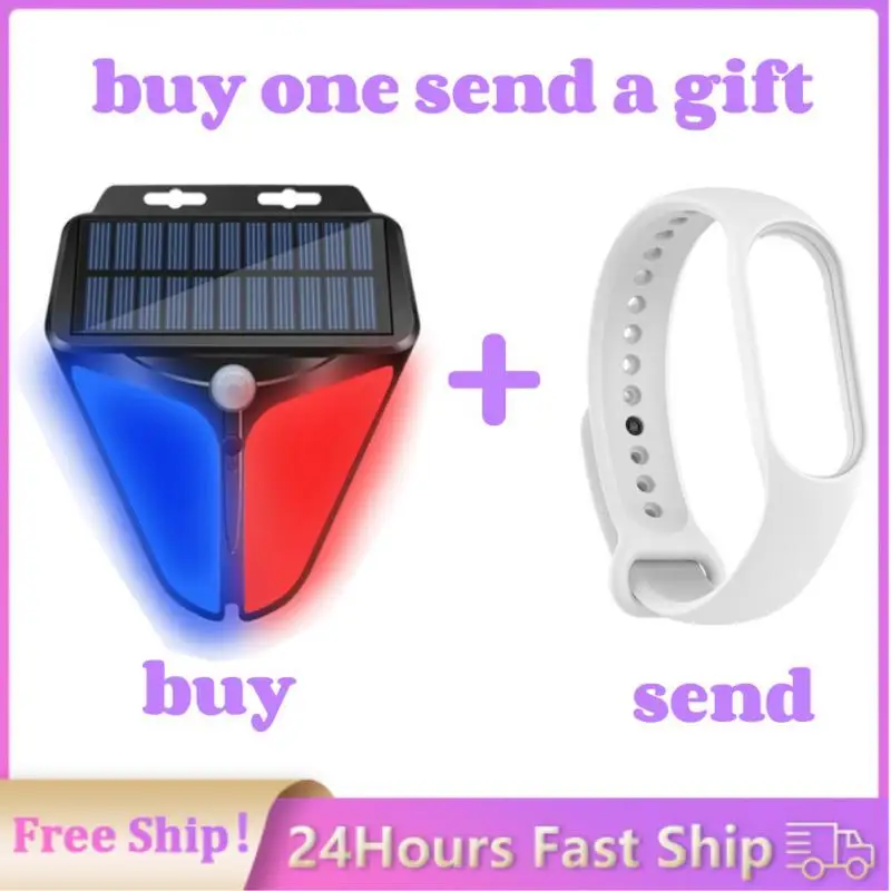 

New Alarm Siren Motion Sensor Home Yard Outdoor Wireless Solar Powered Strobe Light Siren Waterproof Flash Alarm Lamp