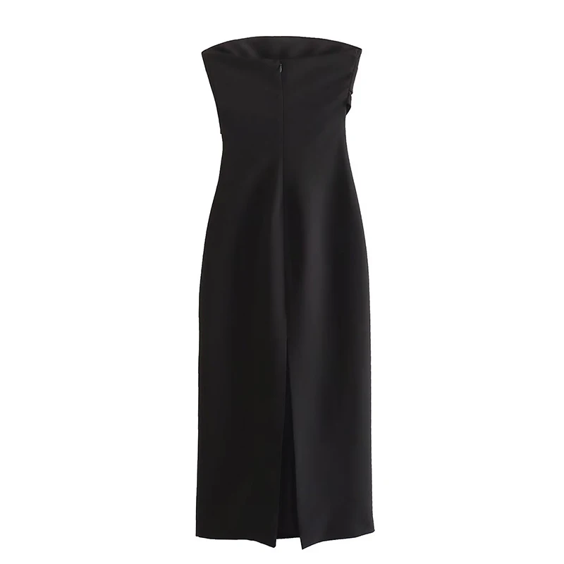 Женское модное однотонное платье с разрезом Koekop винтажные женские шикарные
