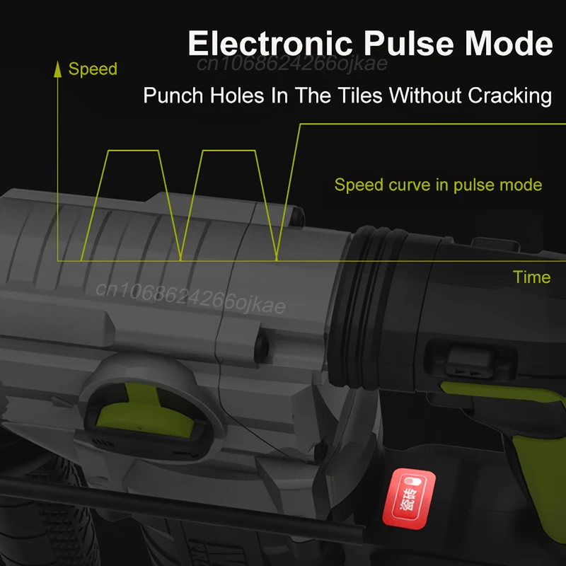 WORX Heavy Duty 20 В WU388 Перезаряжаемый беспроводной перфоратор Бесщеточный 2.2J Impact 5400bpm