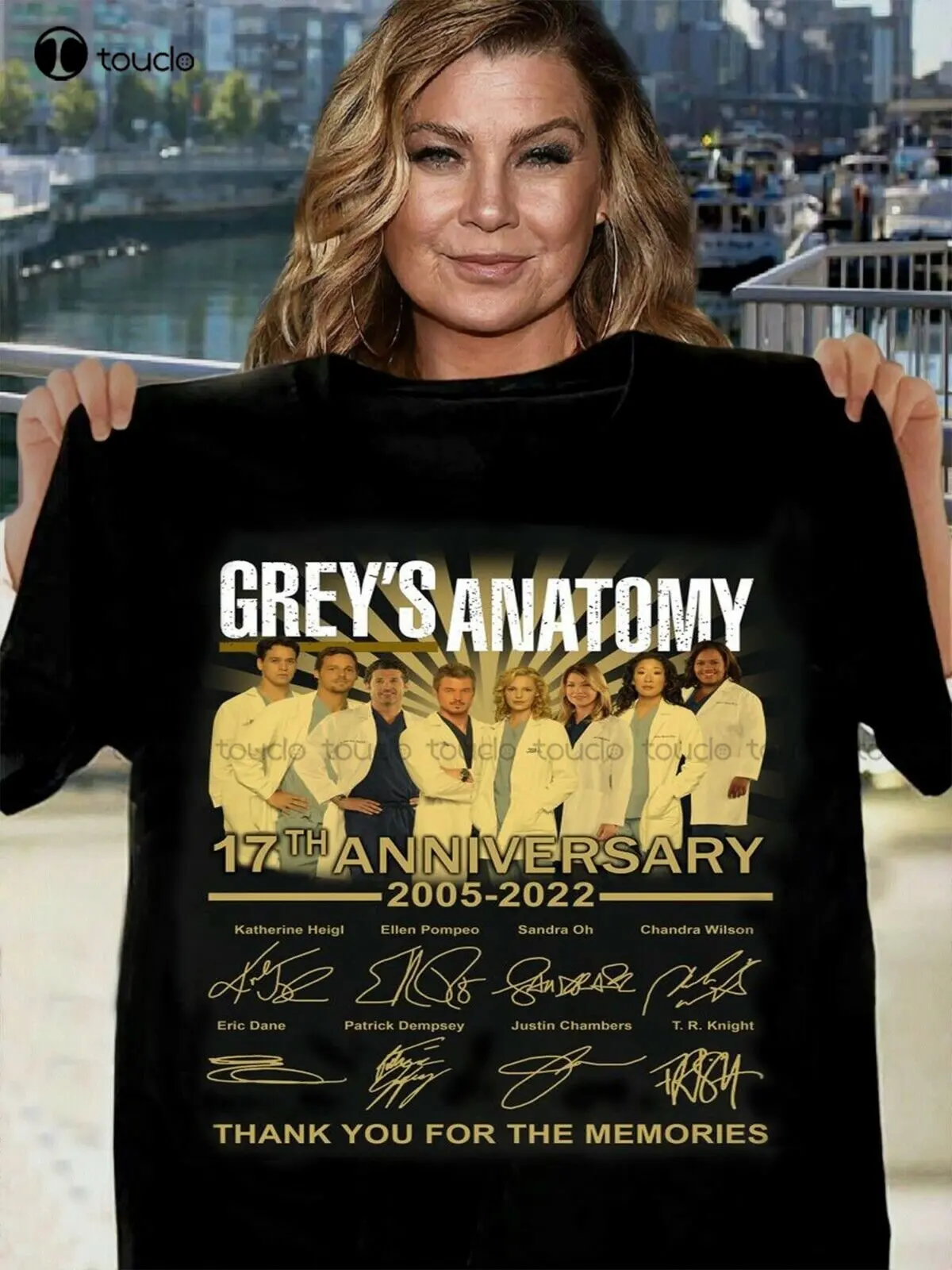 

Grey'S Anatomy 17Th Anniversary Thank You For The Memories Signatures Shirt Graphic Shirts For Men Custom Gift Xs-5Xl Streetwear