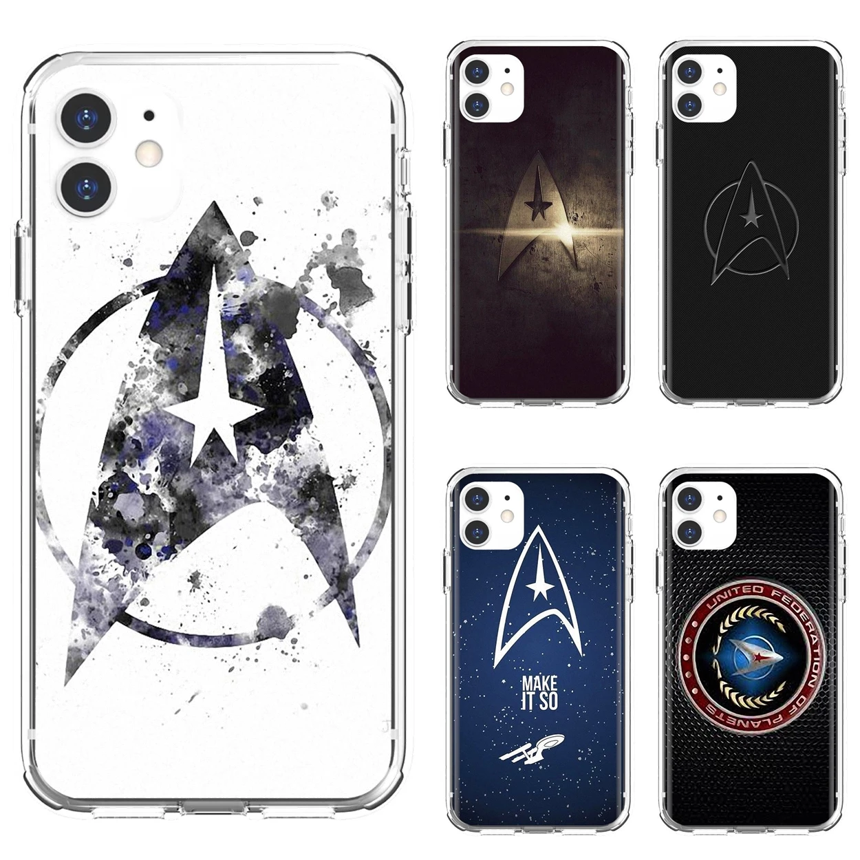 

Star-trek-star-logo-watercolor-jigsaw Soft Case For iPod Touch iPhone 10 11 12 Pro 4S 5S SE 5C 6 6S 7 8 X XR XS Plus Max 2020
