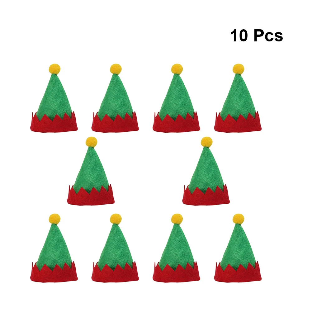 

10pcs Lollipop Hats Xmas Table Centerpieces Candy Package Holiday Centerpieces Decor Diy Christmas Crafts Lollipop Hat
