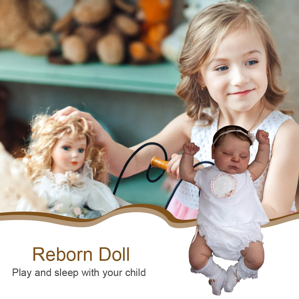

20in Newborn Dolls Birthday Gift Lifelike Reborn Baby Dolls Soft Touch Realistic Reborn Girl Doll Visible Veins for Collection