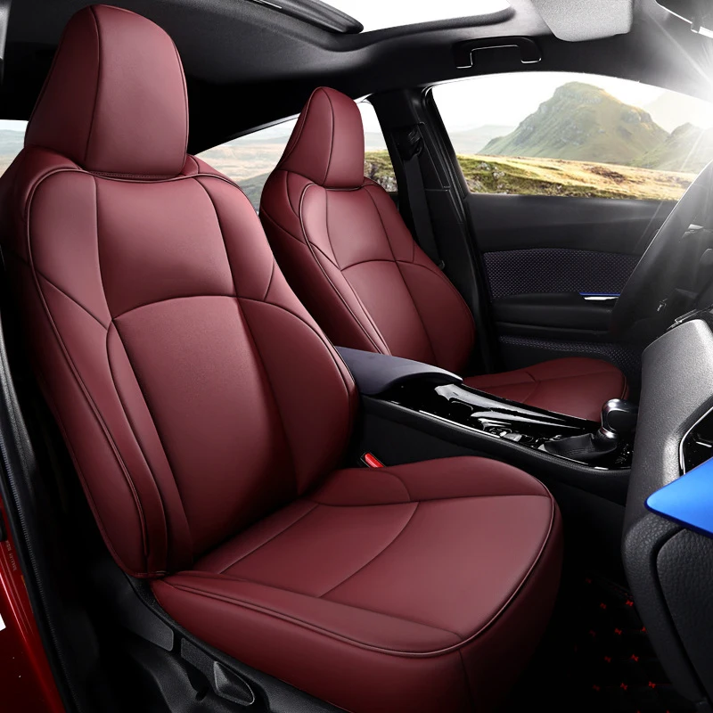 

Custom Car Seat Covers for Select Toyota CHR 2018 2019 2020 2021 2022 2023 Car Seat Cushion Accessories Full Set- Leatherette