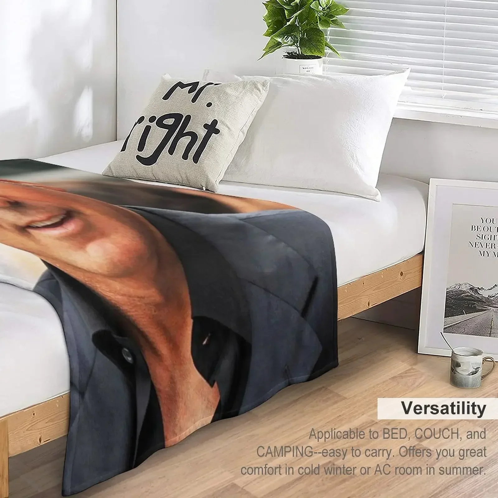 Одеяло с изображением фото-арта Джорджа Клууна тяжелые одеяла манга