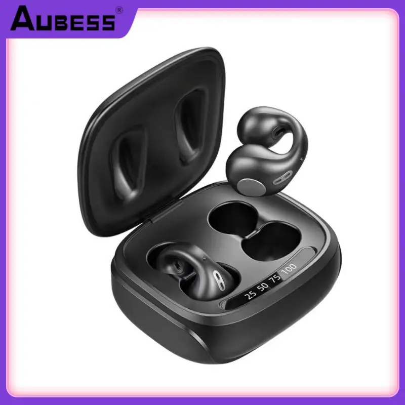 

Foldable Clip-ear Bone Conduction Tws Headphone Touch Control Earphone With Mic Wireless Earbuds Fashionable Bass