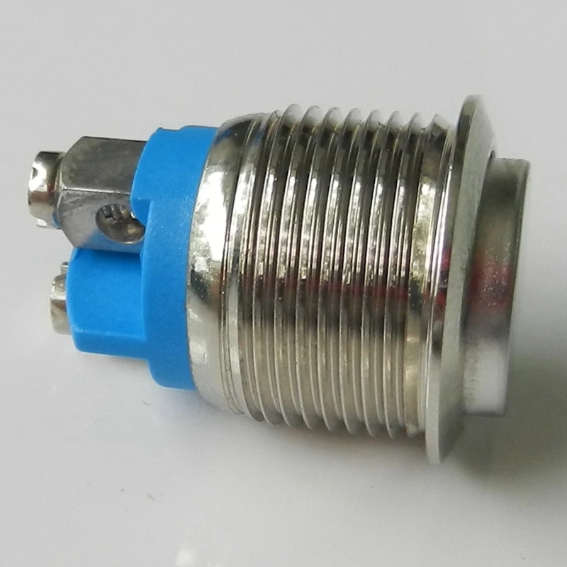 16Mm Waterproof Stainless Steel Metal Shell Momentary Raised Top Push Button Switch 2A/36V(10PCS) (High Round)