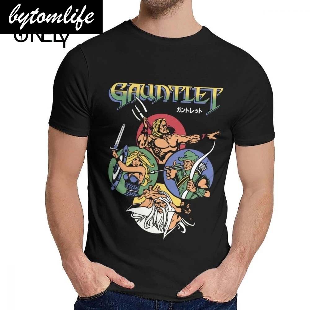 

For Man T Shirt Arcade Old School Game 1985 Gauntlet Good Cotton Fashionable Man's O-neck Vintage La Camiseta