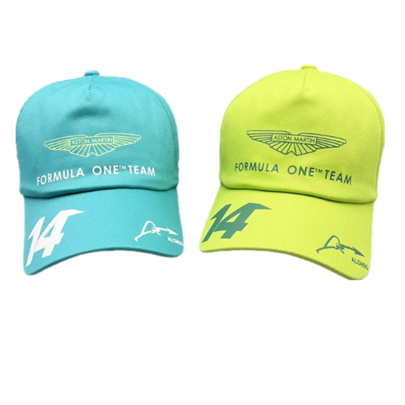 

Новинка 2023, бейсболка Aston Martin F1 с испанским водителем Фернандо Алонсо, Зеленая Бейсболка