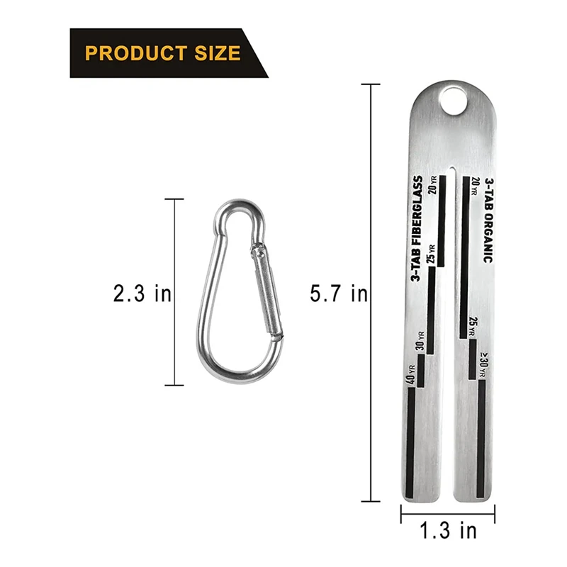 Шинковка 5X 4/09 шинковка с карабином инструмент для измерения кровельной черепицы