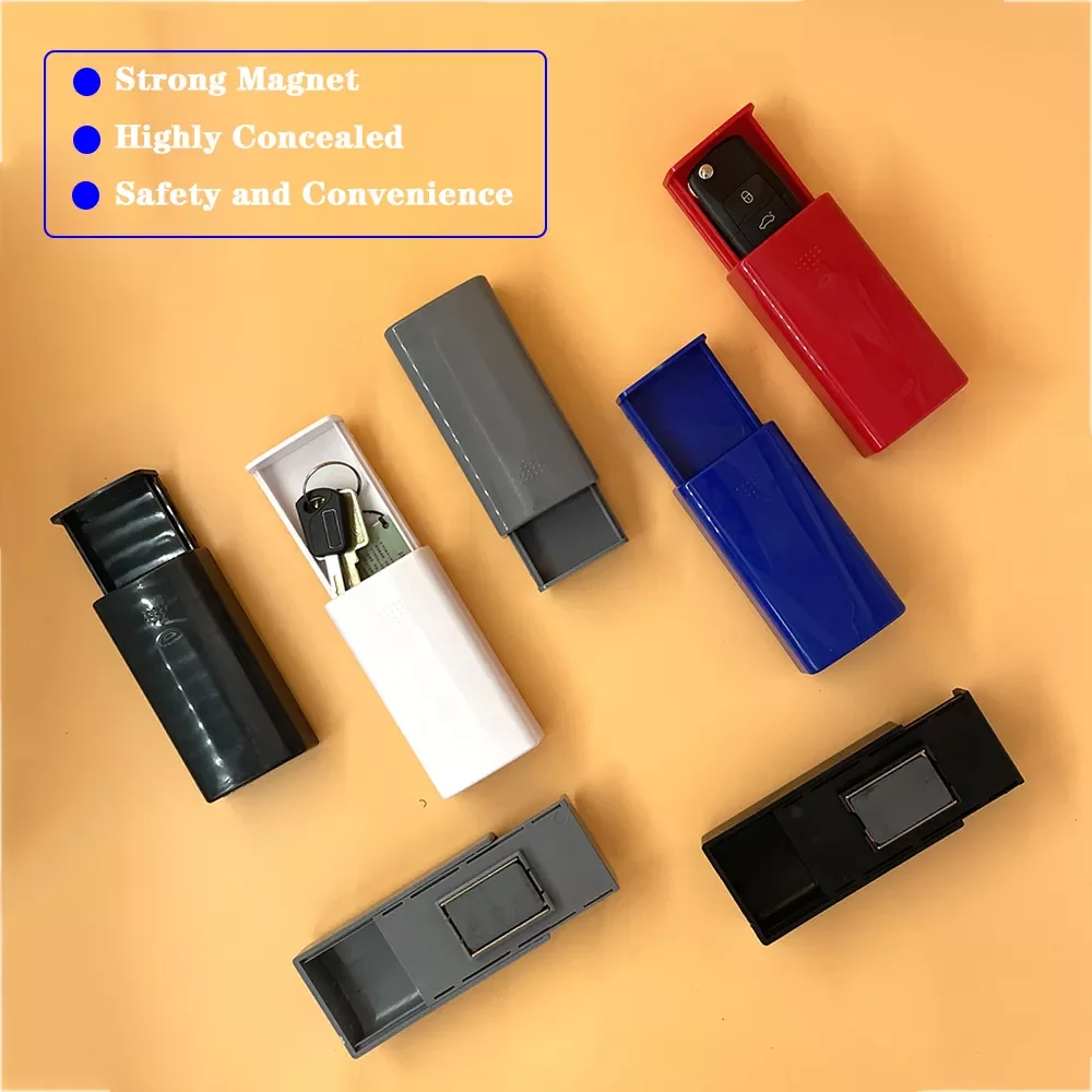 

Colors Key Safe Box Portable Car Key Lock Holder Box Magnet Outdoor Stash For Home Office Car Truck Caravan Secret Bo