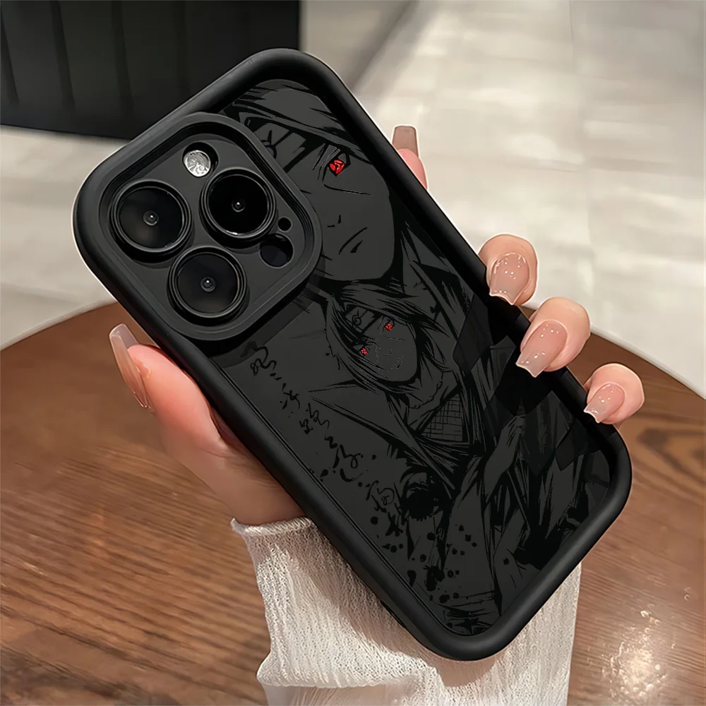 Фото Чехол для телефона с рисунком Наруто в стиле тушевой живописи для Xiaomi Mi 15T 17 15 14 13 14T Lite Poco M7 F7 M6 X7 X6 F4 F5 X5 C40 Pro Ultra 4G 5G №5
