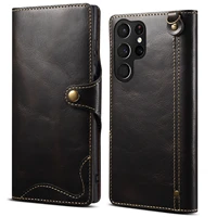 genuine leather flip case for samsung galaxy s22 ultra wallet case for samsung s22 plus s21 ultra 5g flip cover with card slots