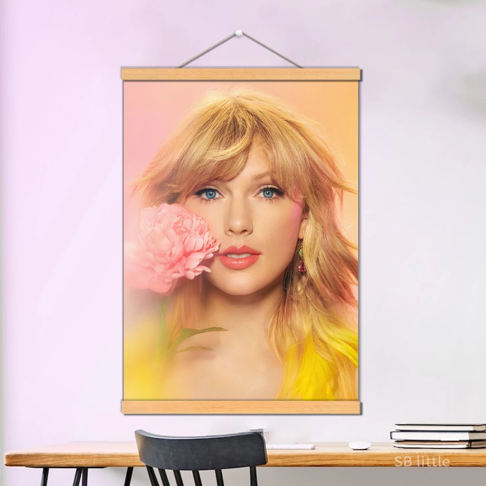 Taylor Alison Swift Poster Painting Decor Singer Star Canvas Wall Hanging Scroll Tapestry for Bed Room Home Decor