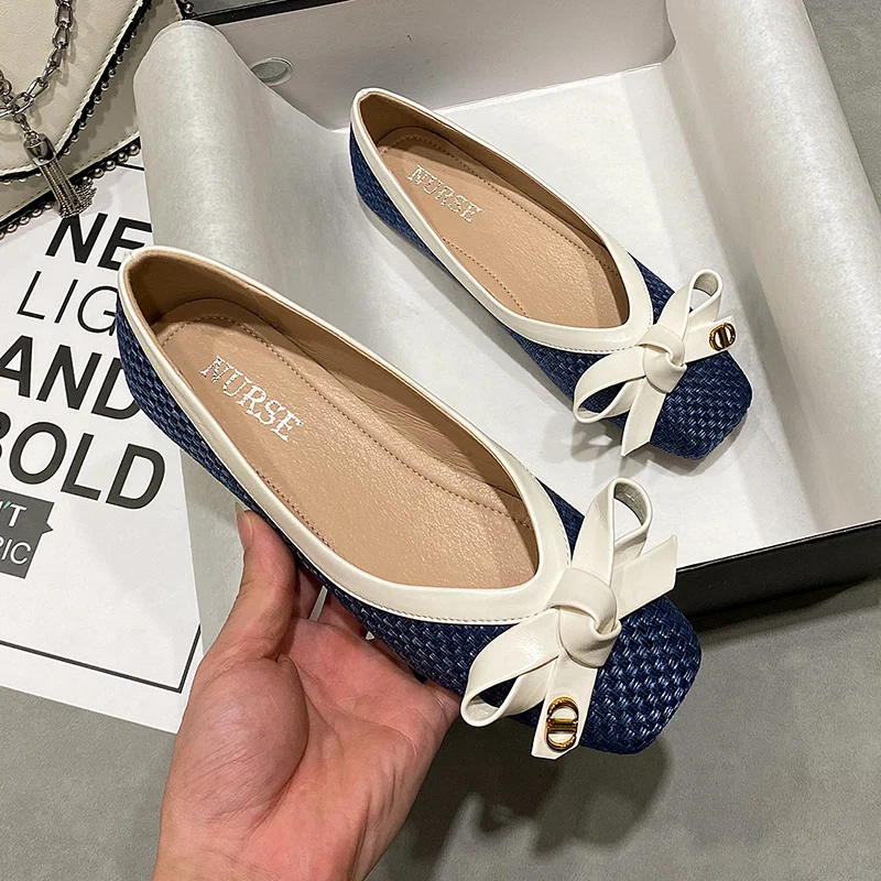 High Quality Plus Size 44 Flat Pumps Women Ladies Walking Style Casual Shoes