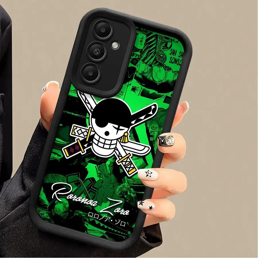 Чехол для телефона Samsung Galaxy A54 A24 A53 A16 A52s A22 A52 A73 A51 A13 A35 A34 A55 ShockProof Cover Anime Lufys O-Ons Piees