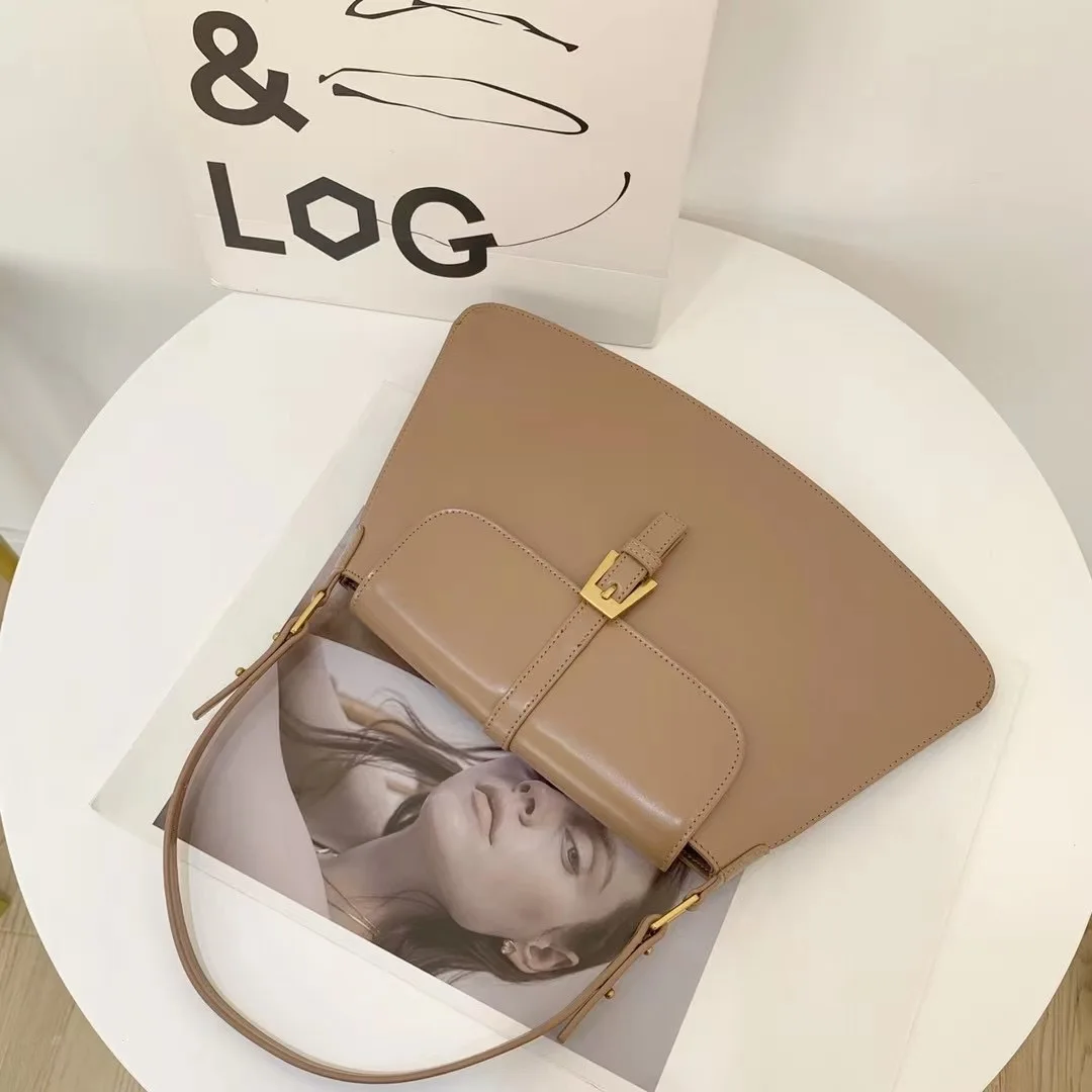 

2022 New Leather One Shoulder Handbag Armpit Bag Fan Bag Bags for Women