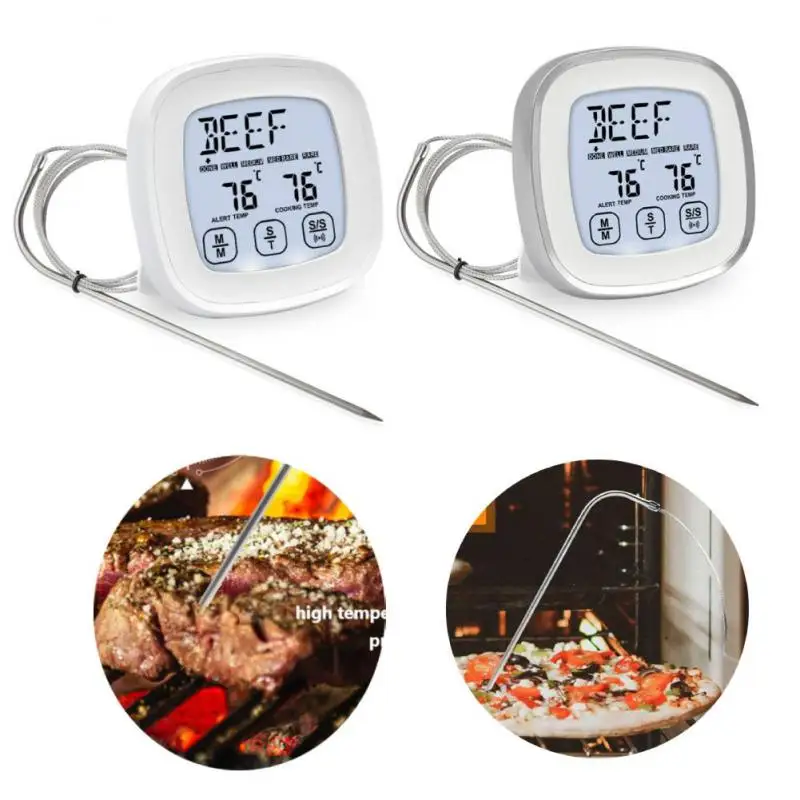 Цифровой термометр для мяса кухонный прибор измерения температуры барбекю с