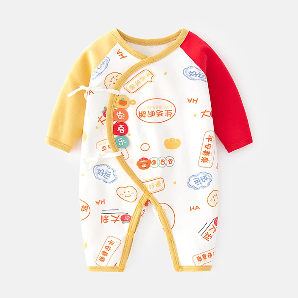 

Baby Romper Long Sleeve Combed Cotton Cute Pattern Spring Autumn Winter Unisex Boy Girl Newborn Clothes 0-3M Hospital Onesies