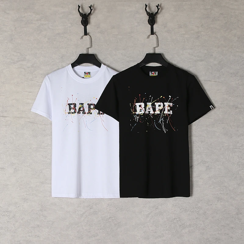 

Хлопковая футболка с круглым вырезом и коротким рукавом