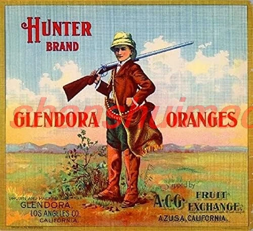 Винтажные жестяные таблички TYmall Glendora Azusa Hunter #2