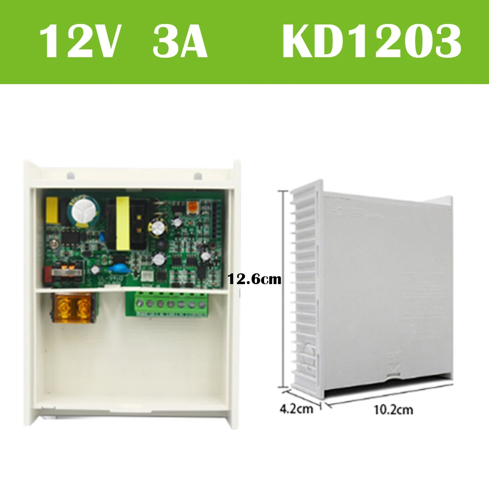 

100 ~ 240 В переменного тока, 12 В постоянного тока, 3 А/5 А, резервная батарея, дополнительный интерфейс 7 А для RFID-карты, система контроля доступа, источник питания