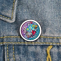 sora and kairi stained glass pin custom funny brooches shirt lapel bag cute badge cartoon enamel pins for lover girl friends