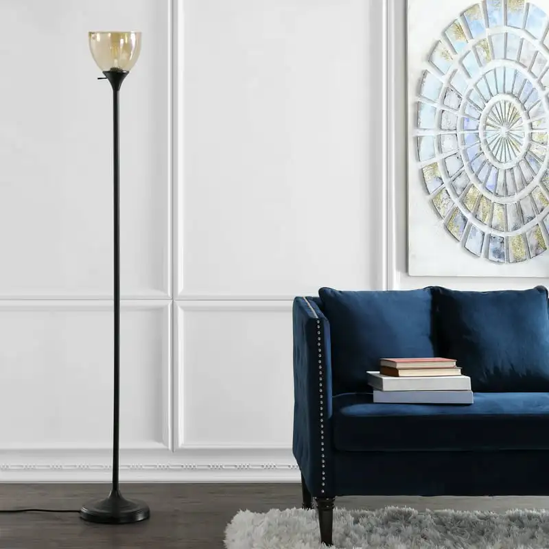 

Arabella Single Antique 70 in. H Floor Lamp, Black