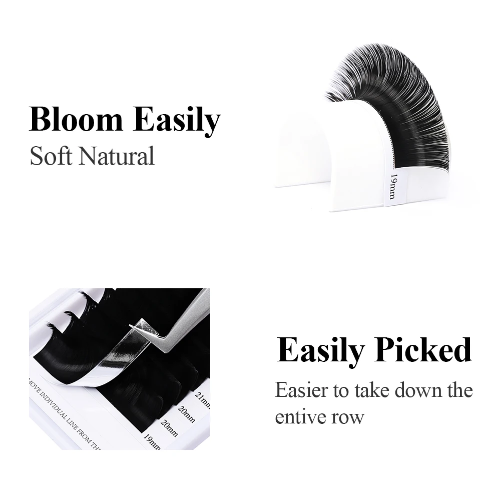 Ресницы Накладные Easy Fan принадлежности для наращивания трафареты из