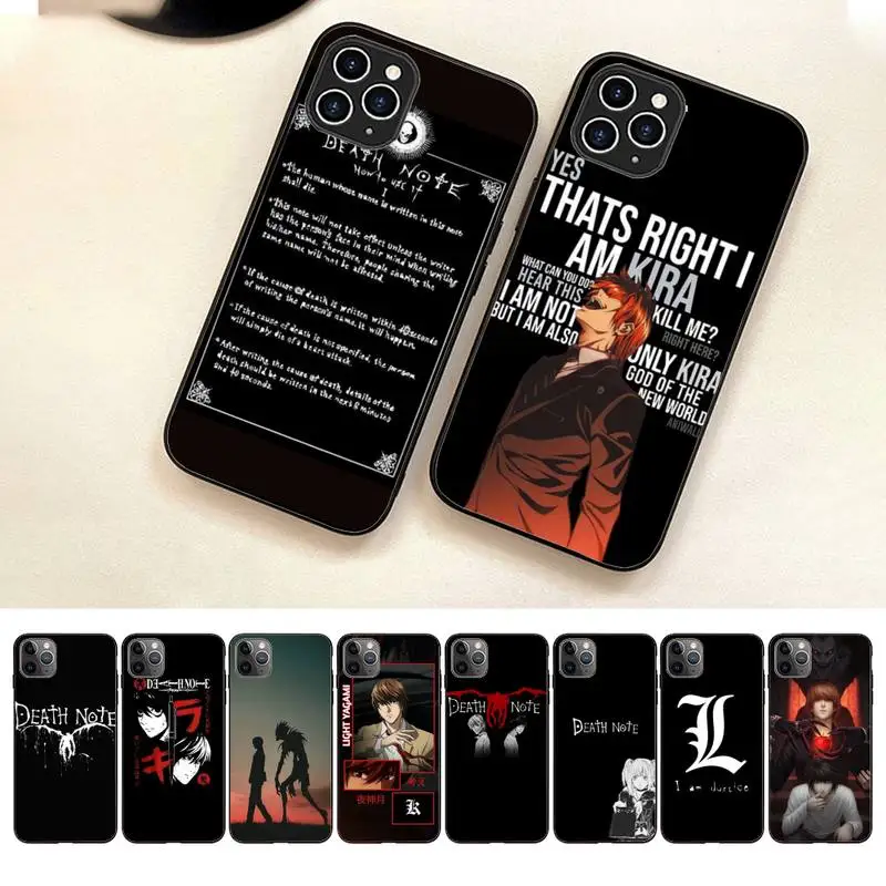 

DEATH NOTE L Lawliet Phone Case For Iphone 7 8 Plus X Xr Xs 11 12 13 Se2020 Mini Mobile Iphones 14 Pro Max Case