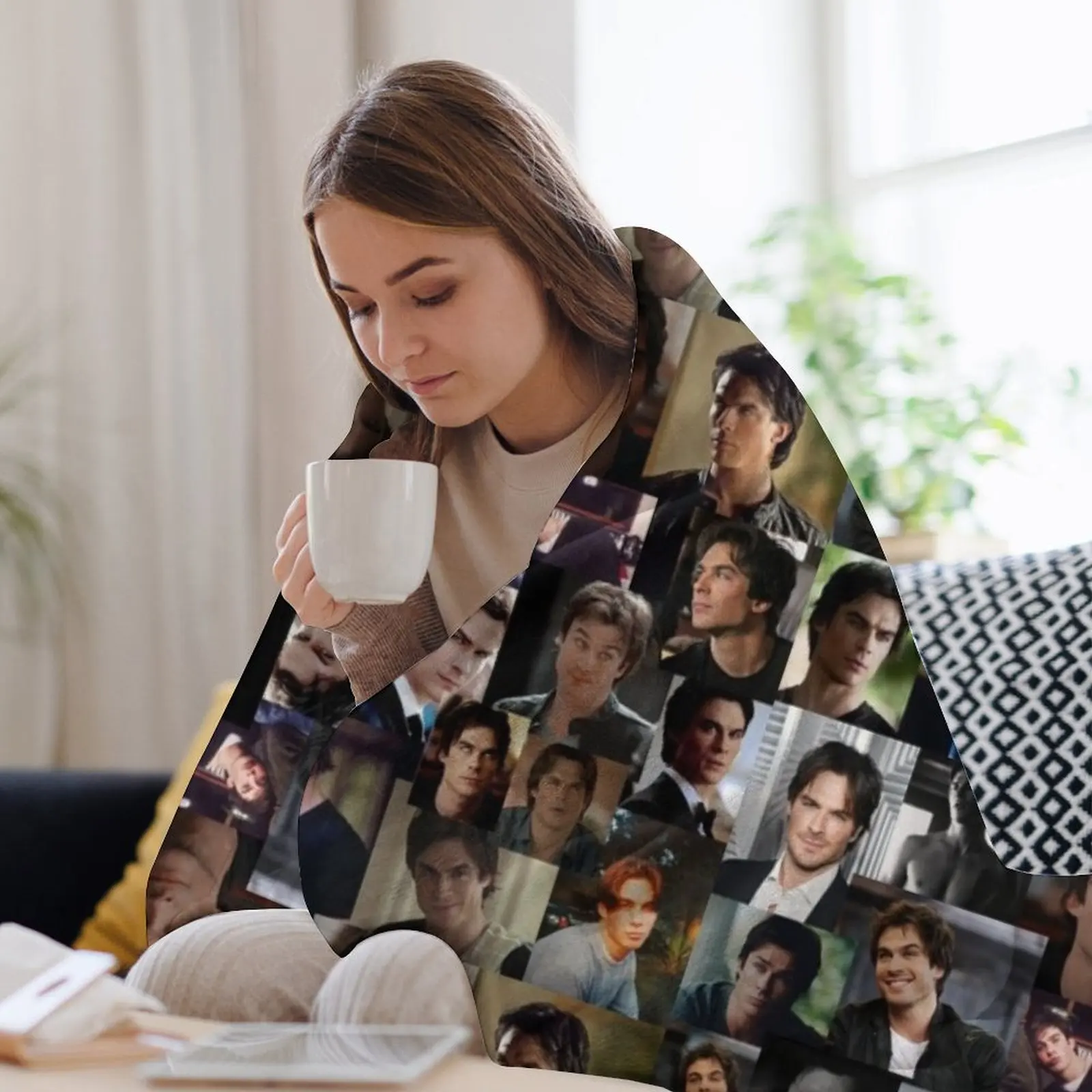 Одеяло ian somerhalder для кемпинга манга туристические одеяла