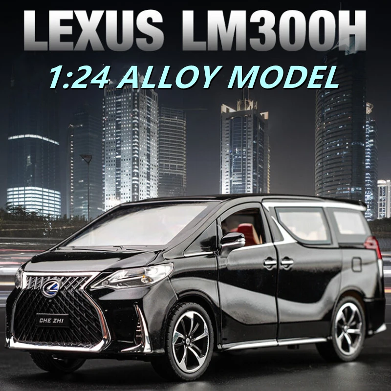 

1:24 New Lexus LM300H MPV Model Car Alloy Die-casting Pull Back Collection Toy Boys Birthday Gifts Garage Kit