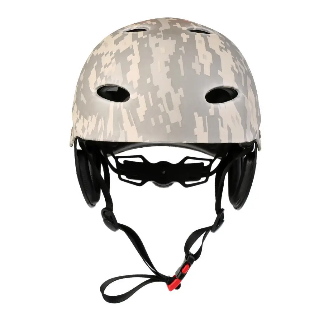 

Adult Kids Water Sports Safety Helmet Kayak Canoe Hard Cap Army Green Camo