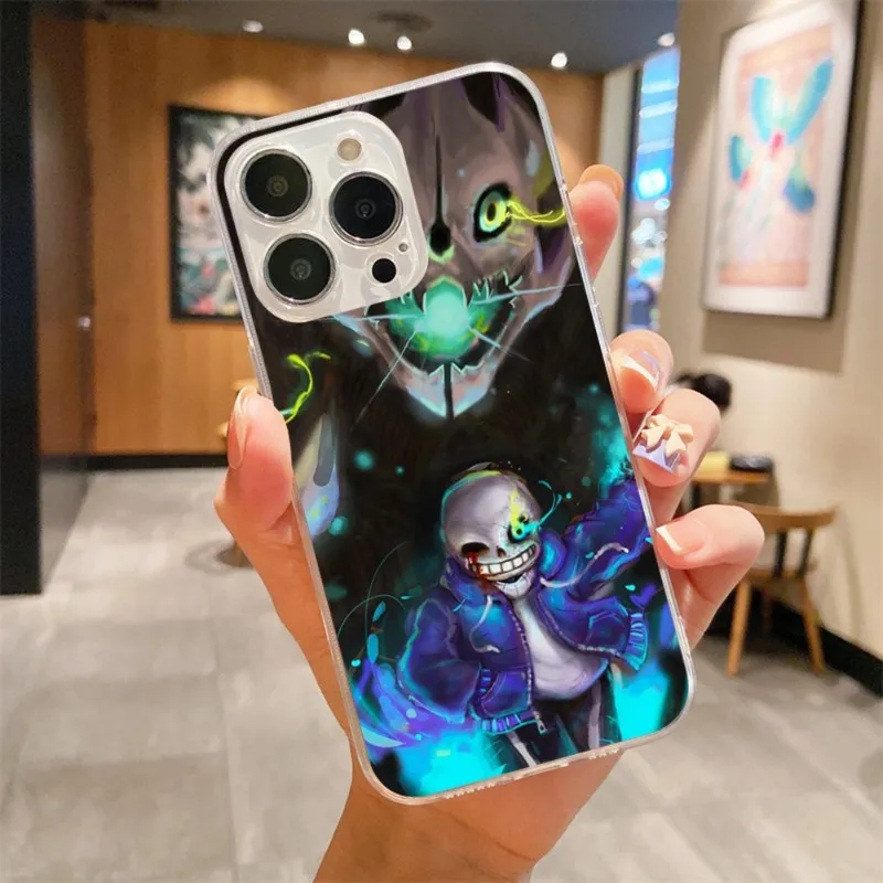 Чехол для телефона Game Undertale Sans для IPhone 14 13 12 11 XS X 8 7 6 Plus Mini Pro Max SE 2022, мягкий прозрачный чехол для телефона (art.: 3920bee43560b) - 3920bee43560b