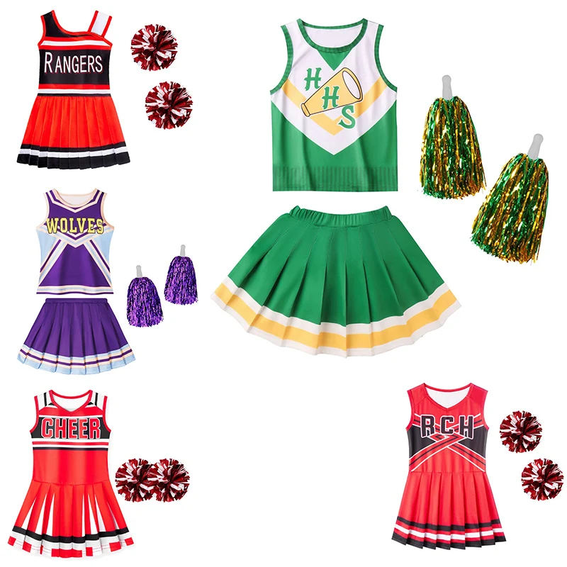 

3 шт., жилет и юбка для девочек «очень странные зомби»