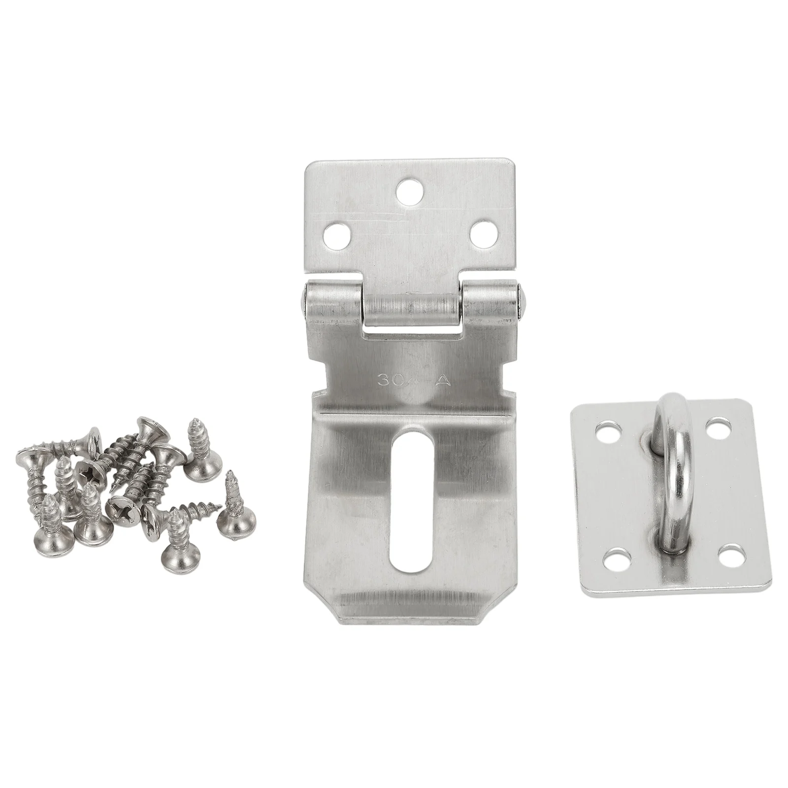 

Durable Stainless Steel Door Lock Buckle Hasp Staple Gate Door Shed Latch Lock Plate Door Latch Clasp For Padlock Security