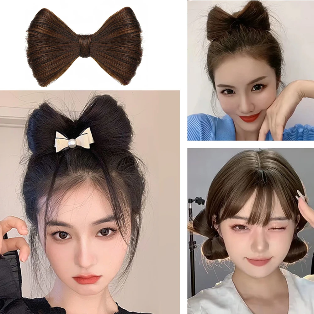 

Fashion Women Girls Hairstyle Winter Big Bow Ties Wig Hairpin Hair Clips Hairpin Hair Accessories