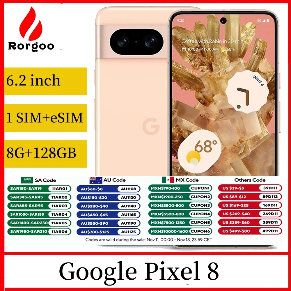 Смартфон Google Pixel 8 8/256ГБ global б/у