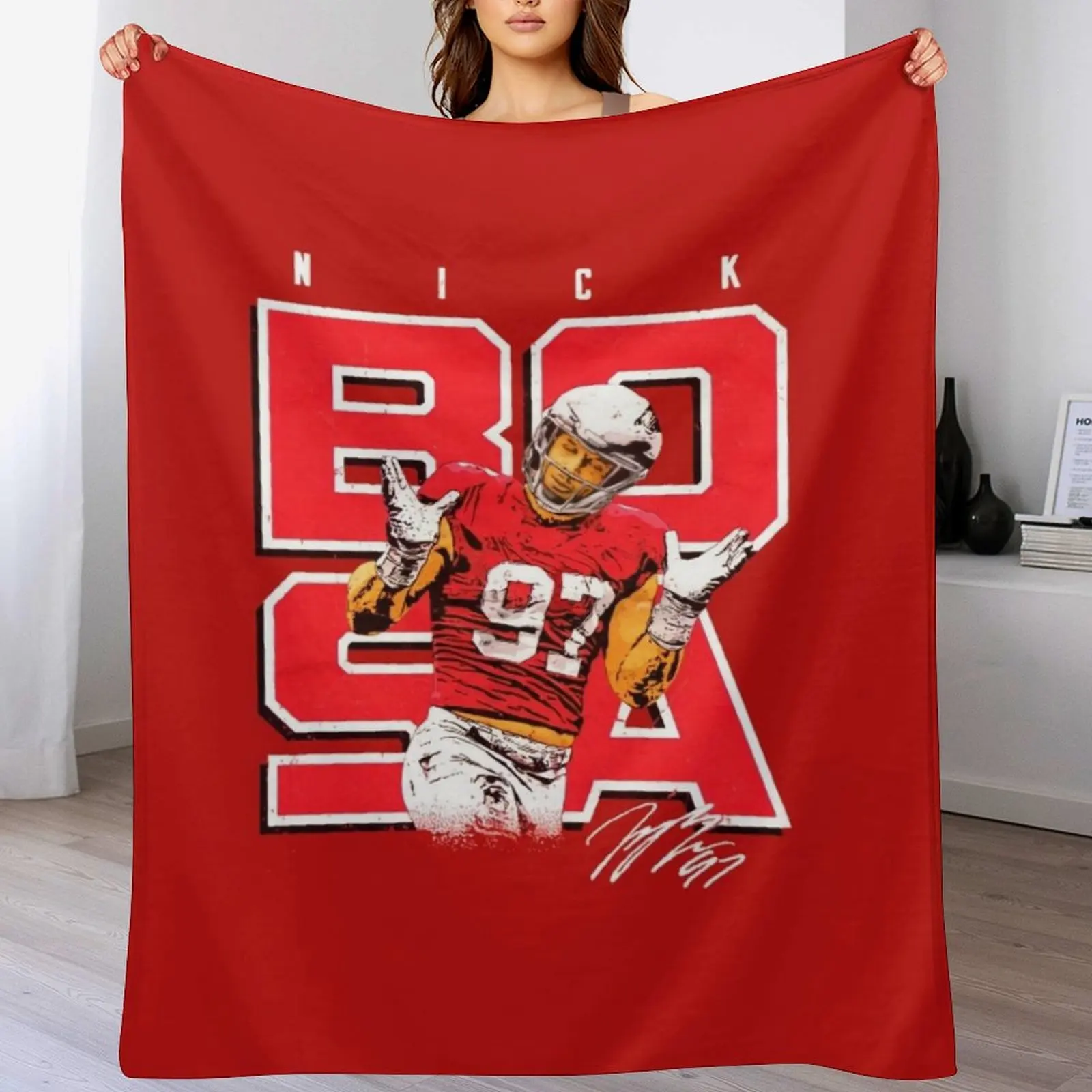 Покрывало Nick Bosa роскошные дизайнерские одиночные одеяла