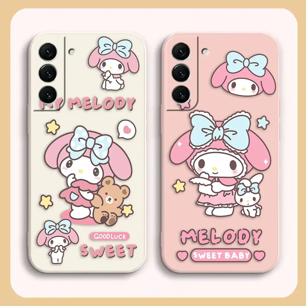 

Cartoon My Melody TPU Case For Samsung S23 S22 S21 S20 FE S11 S11E S10 S10E S9 S30 Ultra Plus 4G 5G Colour Case Funda Shell Capa