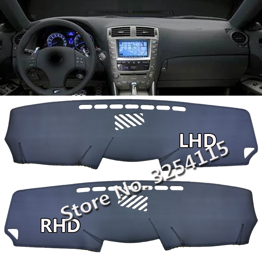 

Pu Leather Dashmat Suede Dashboard Cover Pad Dash Mat Carpet Car Styling for Lexus Is Xe20 Is250 Is300 Is220d Is300c 2006-2012