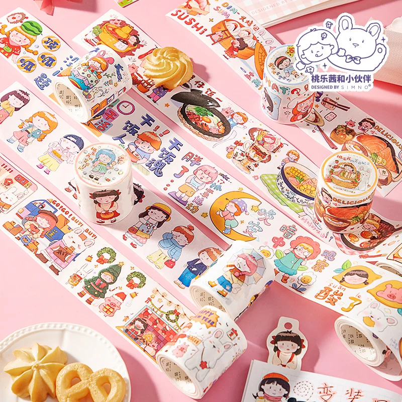 

Cute Dorothy Washi Tape Kawaii Decorative Stickers DIY Diary Album Stick Lable with Release Paper School Stationery Gift