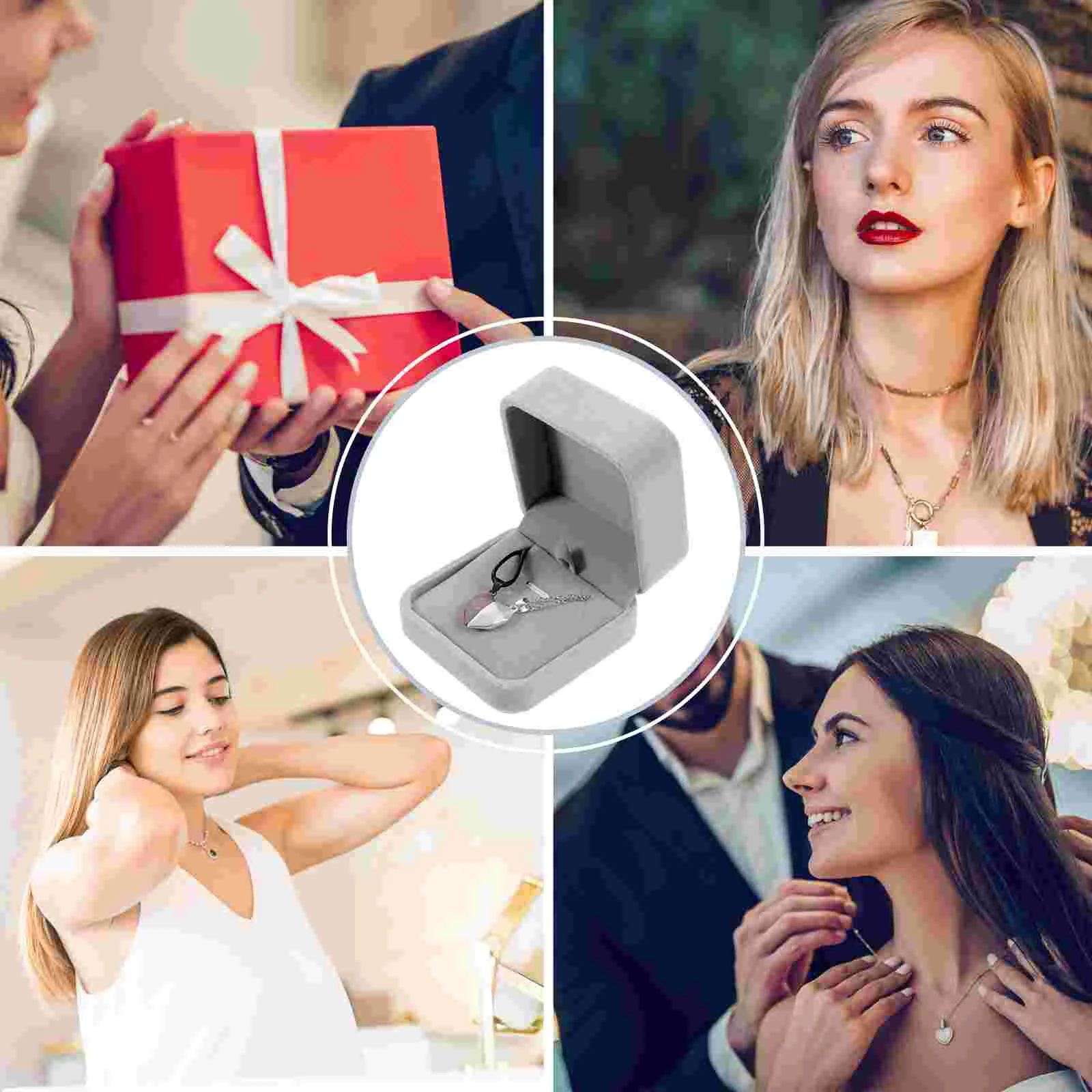 Ожерелье с вышивкой в форме сердца цепочка для влюбленных декоративная него и