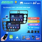 Автомобильный радиоприемник QT5, 9 дюймов, для Honda CIVIC LHD RHD 2000-2006, автомагнитола с навигацией, GPS, мультимедийный плеер, беспроводной Carplay, автомобильный стерео 4G 64