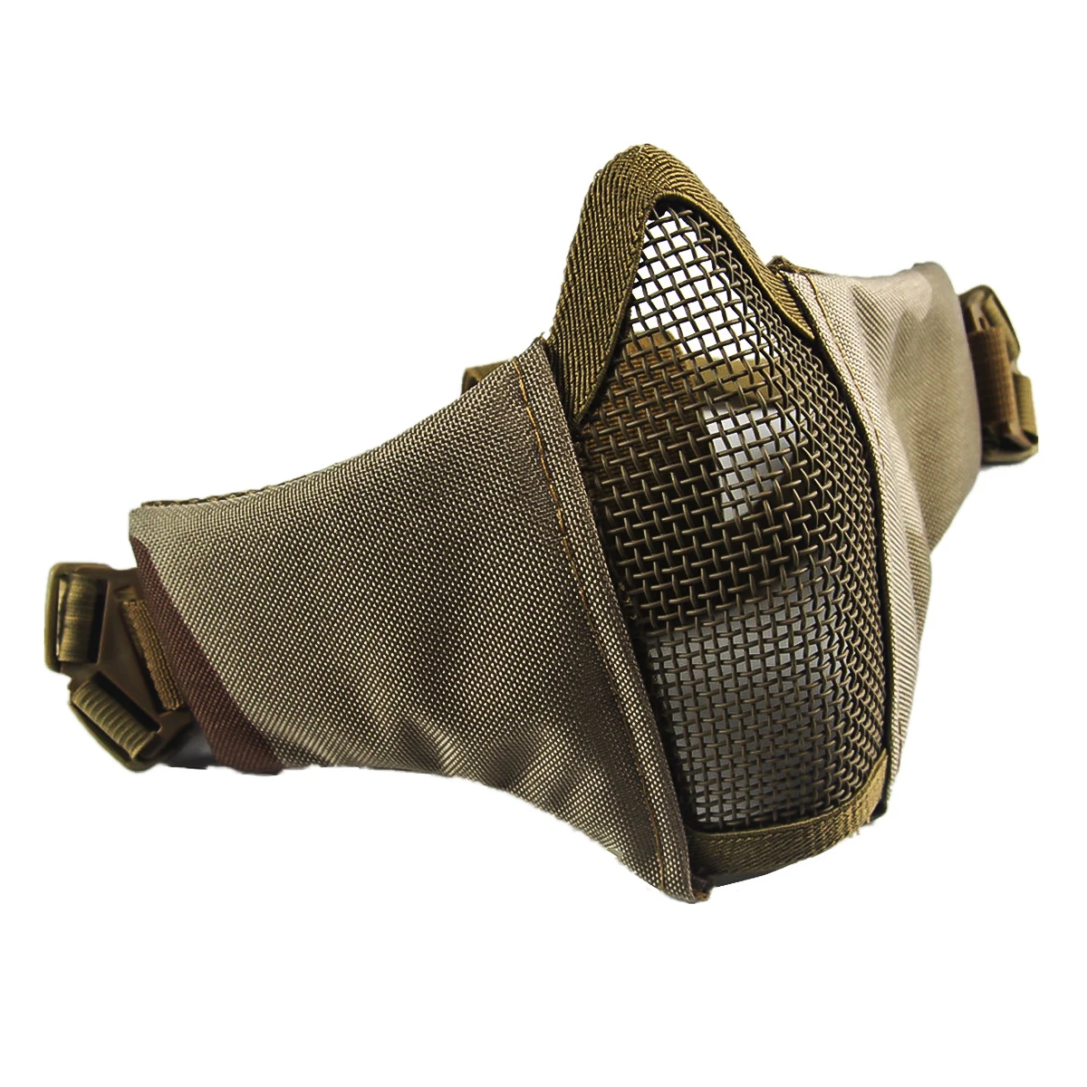 

Military Style Half Face Mesh Mask Adjustable Tactical Lower Face Protective Mask
