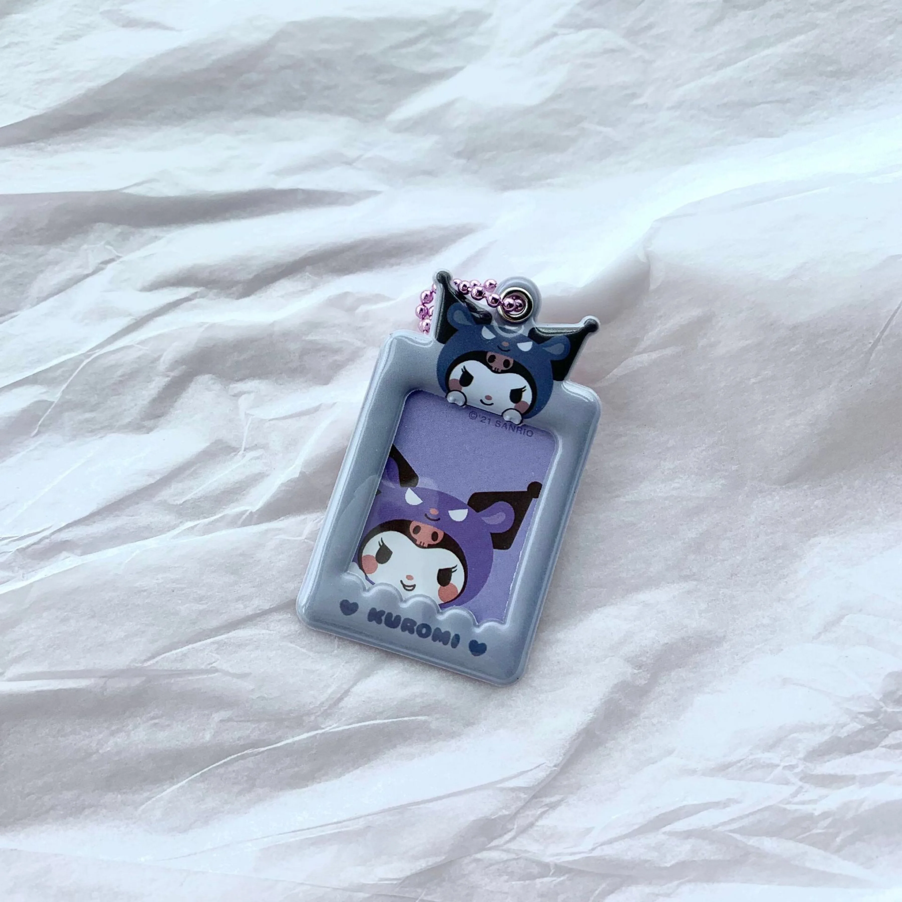 cute kpop idol photocard 1 inch card holder with chain waterproof case photo sleeve keychain pendant school stationery free global shipping
