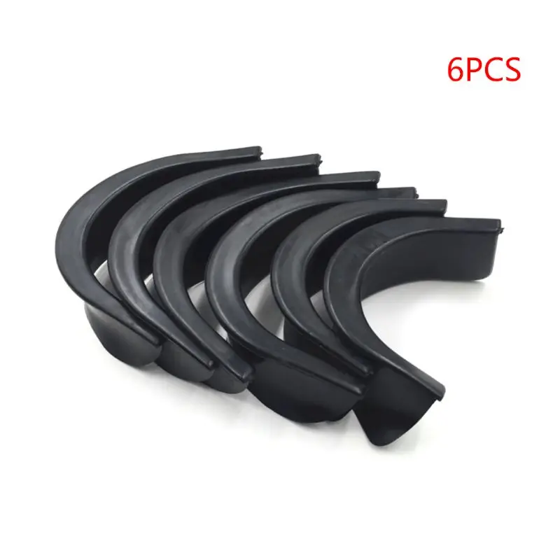 

Y1UC 6Pcs Pool Table Billiard Pocket Hole Rubber Liners Snooker Replacement Accessory