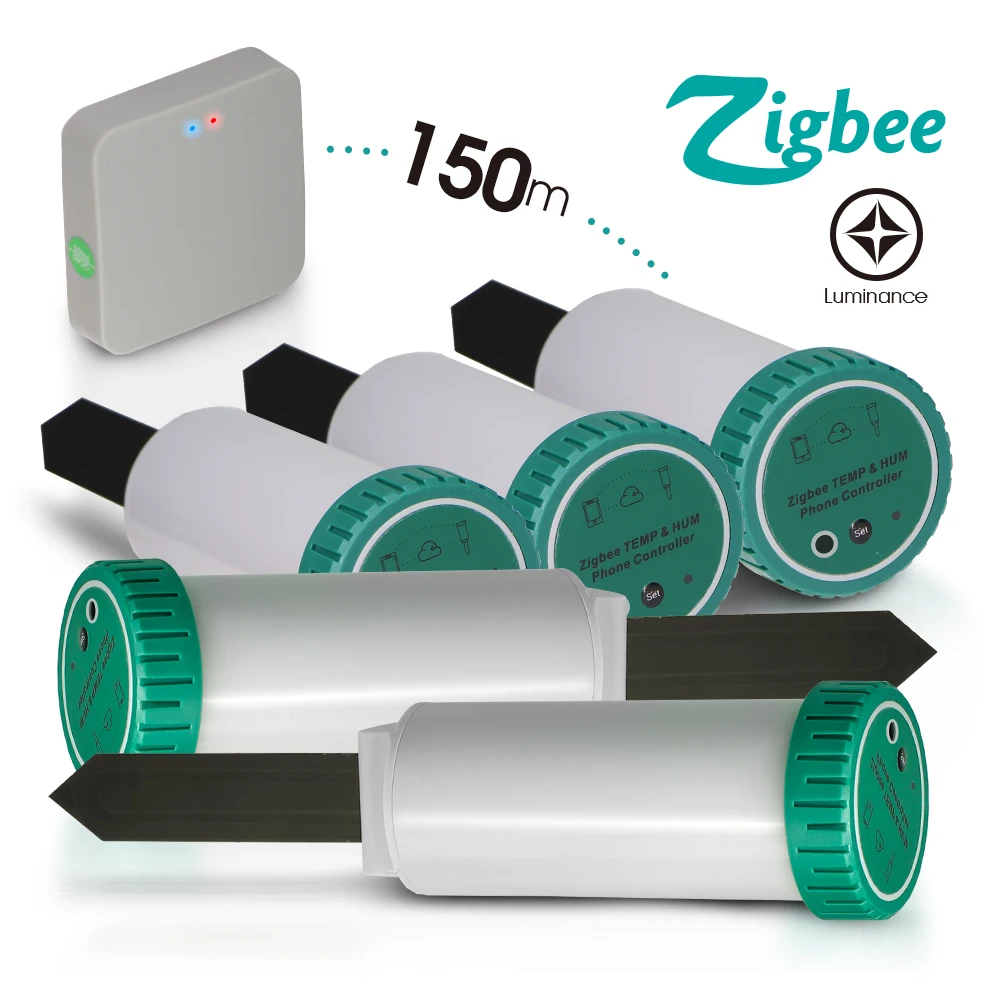 Zigbee WiFi-compatible Soil Humidity Temperature Monitor Wireless Smart Greenhouse Sensor Waterproof Indoor Outdoor Plant Tester